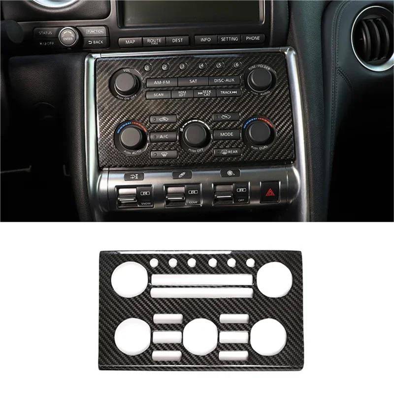 Auto ZubehöR Innenraum Für Nissan Für GTR R35 2008-2016 Center Volume Panel Rahmen Trim Auto Trim Center Volume Panel Trim Rahmen SchutzhüLle(Style 1-LHD) von YSQIFBABD