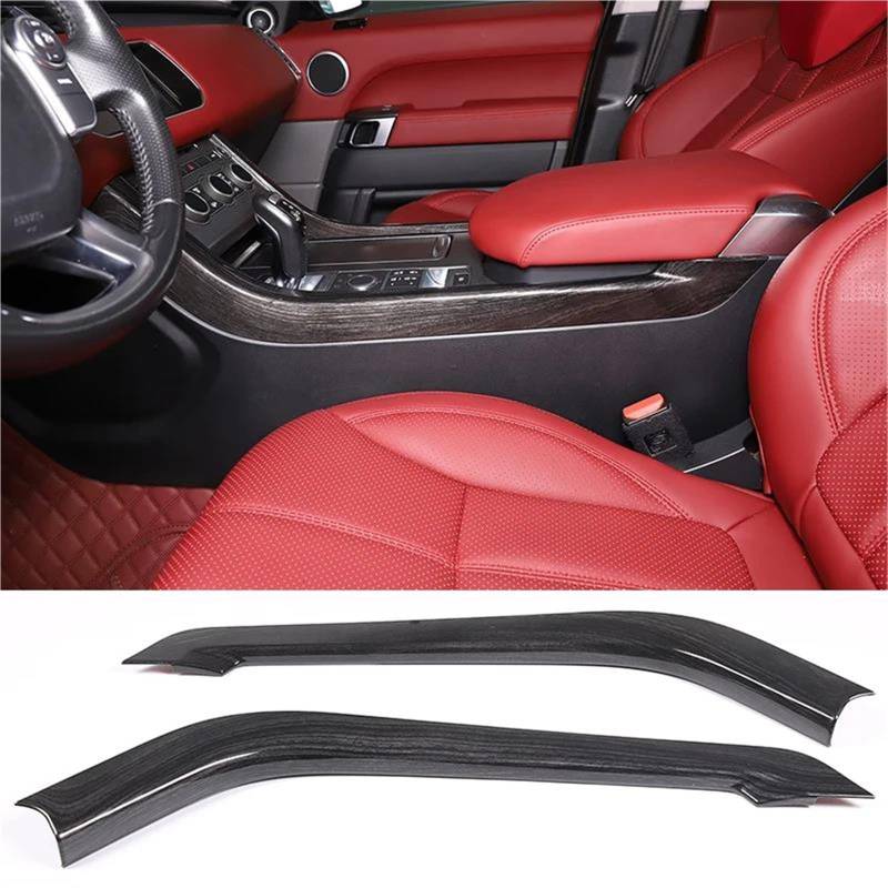 Auto ZubehöR Innenraum Für Range Für Rover Für Sport 2010-2024 ABS Car Center Control Seitenverkleidungsstreifen Aufkleber Autoinnenraum SchutzhüLle(For 2014-17 Wood) von YSQIFBABD