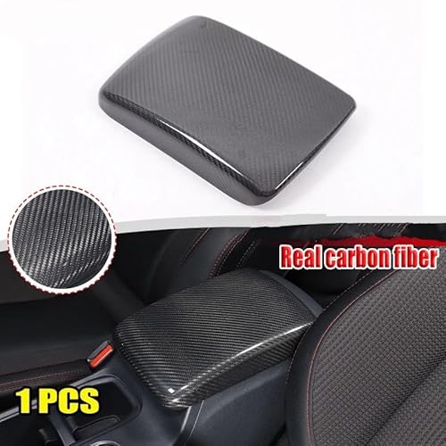 Auto ZubehöR Innenraum Für Subaru Für WRX 2022+ Auto Center Console Armlehne Box Dekoration Panel Abdeckung Carbon Fiber Innen SchutzhüLle von YSQIFBABD