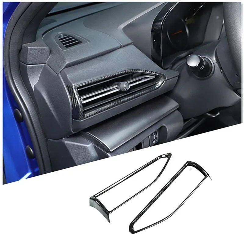 Auto ZubehöR Innenraum Für Subaru Für WRX 2022-2024 Auto Center Control Klimaanlage Vent Rahmen Abdeckung Aufkleber Carbon Textur SchutzhüLle(Carbon Texture 2) von YSQIFBABD