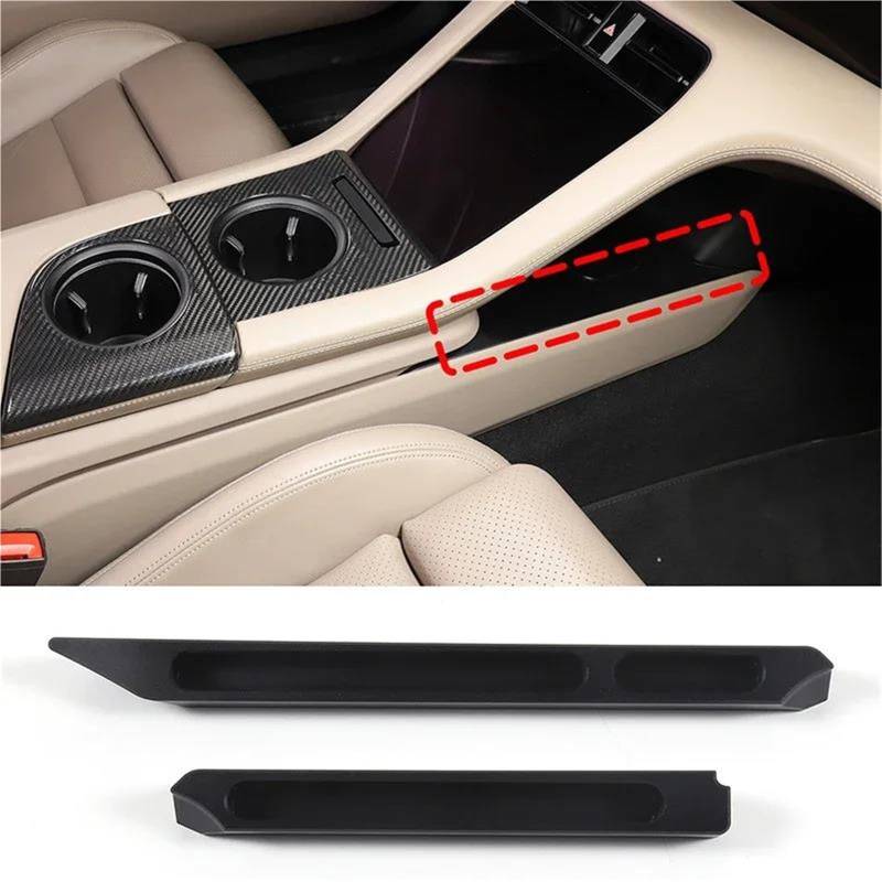 Auto ZubehöR Innenraum Für Taycan 2019-2022 Aluminiumlegierung Auto Center Console Storage Modifikation Zubehör SchutzhüLle(Style 2) von YSQIFBABD