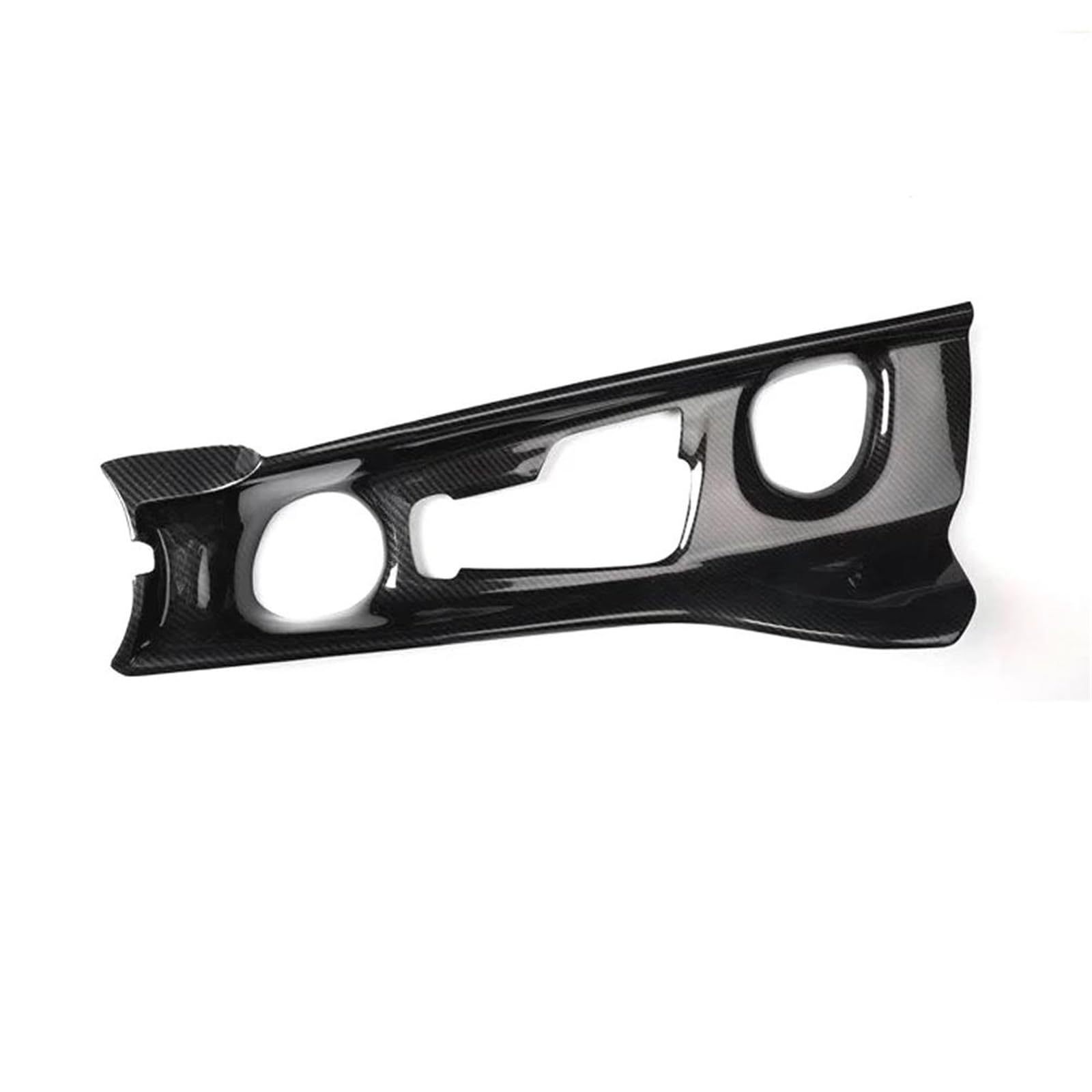 Auto ZubehöR Innenraum Für Toyota Für CHR 2018-2021 LHD Auto Getriebe Shift Wasser Tasse Halter Panel Abdeckung Rahmen Trim Auto Formteil SchutzhüLle(Carbon Pattern) von YSQIFBABD