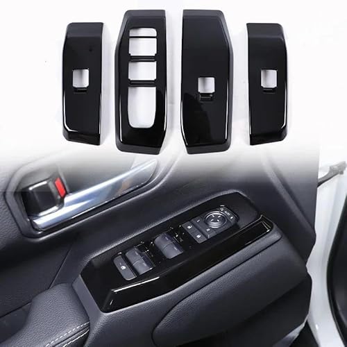 Auto ZubehöR Innenraum Für Toyota Für Land Für Cruiser Für Prado 2024 250 LC250 ABS Kit Türgriff Lenkrad Panel Abdeckung SchutzhüLle(Carbon Texture 6) von YSQIFBABD
