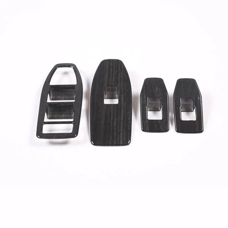 Auto ZubehöR Innenraum Für X1 IX1 U10 U11 2023-2024 ABS Auto Fensterheber Schalter Taste Abdeckung Trim Aufkleber Auto Zubehör SchutzhüLle(Wood grain) von YSQIFBABD