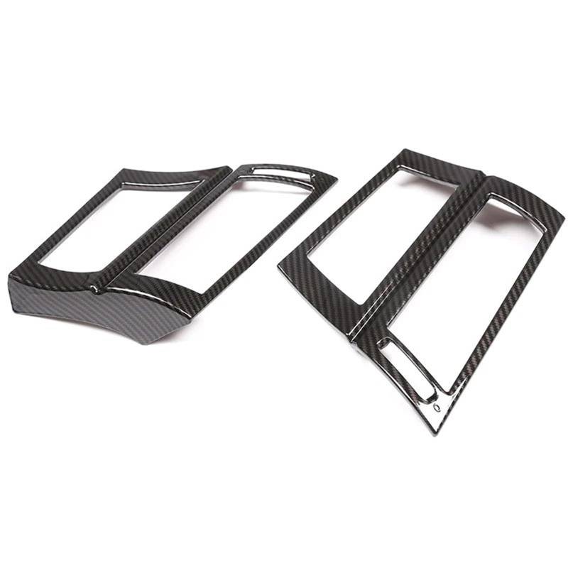 Auto ZubehöR Innenraum Für X5 X6 E70 E71 2008-2013 Auto 2 Stück ABS Auto Vorderseite Klimaanlage Entlüftungsrahmen Verkleidung SchutzhüLle von YSQIFBABD