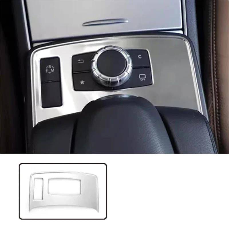 Auto ZubehöR Innenraum Mittelkonsole Multimedia-Tastenfeld Dekoration Abdeckung Verkleidung Für Benz Für E-Klasse Coupé Für W207 2014-2016 SchutzhüLle(Silber) von YSQIFBABD