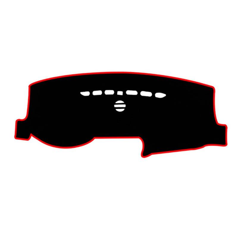 Dashboard Cover Mat Pad Für Ford Für Mondeo Für Fusion 2013-2017 2018 2019 Dash Sonnenschutz Instrument Teppich Anti-Schmutz Sunshade(Red Edge) von YSQIFBABD
