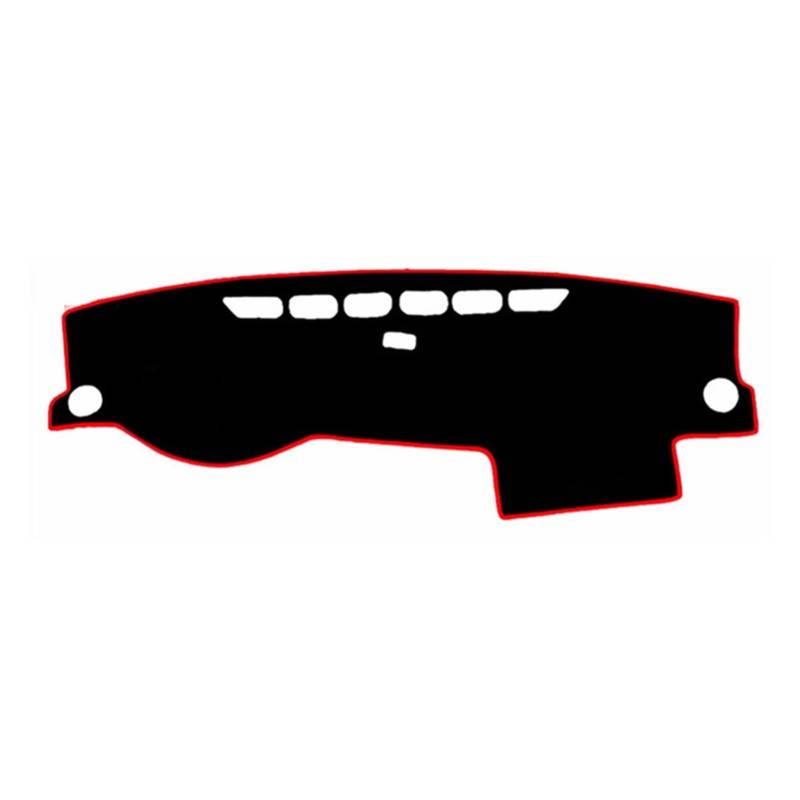 Dashboard Cover Mat Pad Sonnenschutz Instrument Teppich Für VW Für Jetta Für Vento MK6 2011-2018 Anti-Schmutz Sunshade(Red Edge) von YSQIFBABD