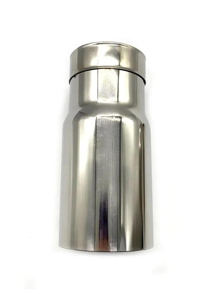 Endrohrblenden 1 PC Für Mazda Edelstahl Universal Auspuff System Endrohr Auto Auspuffrohr Einzelne Gerade Schalldämpfer Spitze Auto Auspuffblende(IN 48MM-OUT 76MM) von YSQIFBABD