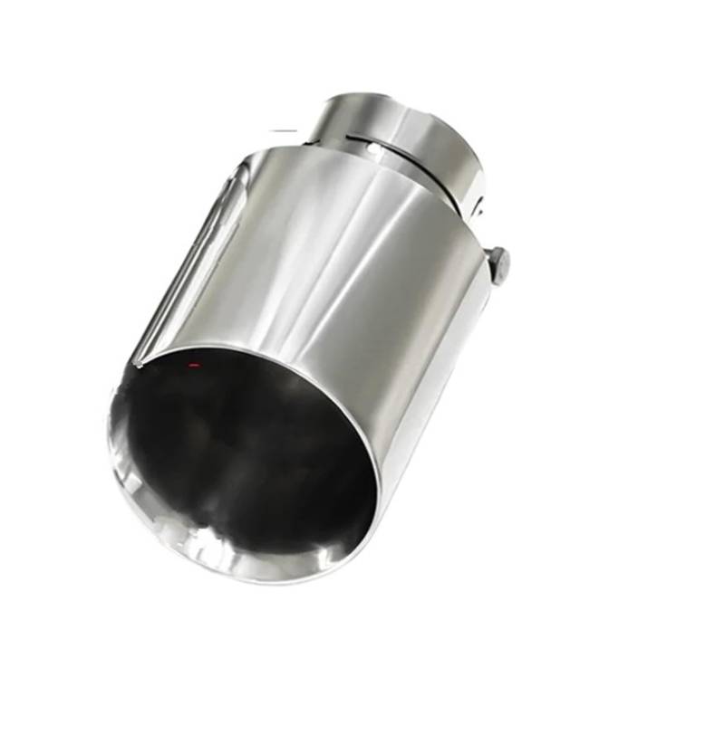 Endrohrblenden 1 PCS Auto Schalldämpfer Spitze Universal Auspuffrohr Schalldämpfer Düse Doppelschicht Dekoration Abgeschrägte Ende Endrohr Auto Auspuffblende(ID63MMOD101MM) von YSQIFBABD