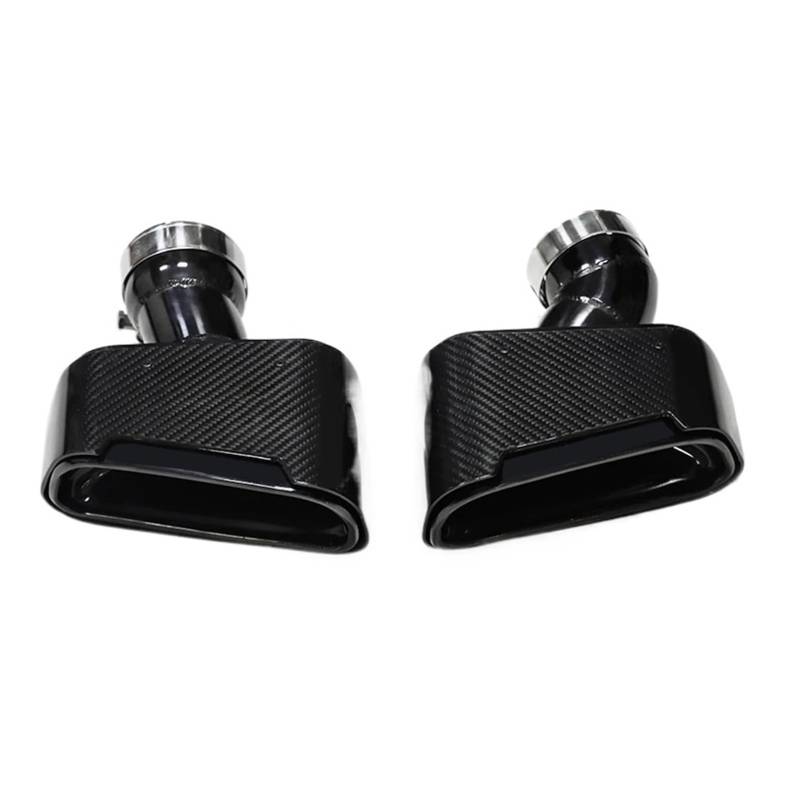 Endrohrblenden 1 Paar Carbon Fiber Auto Auspuffblende Für G30 G31 530i 528i Schalldämpfer Spitze Endrohr Auspuffanlage Düse Tuning Auto Auspuffblende(Schwarz) von YSQIFBABD