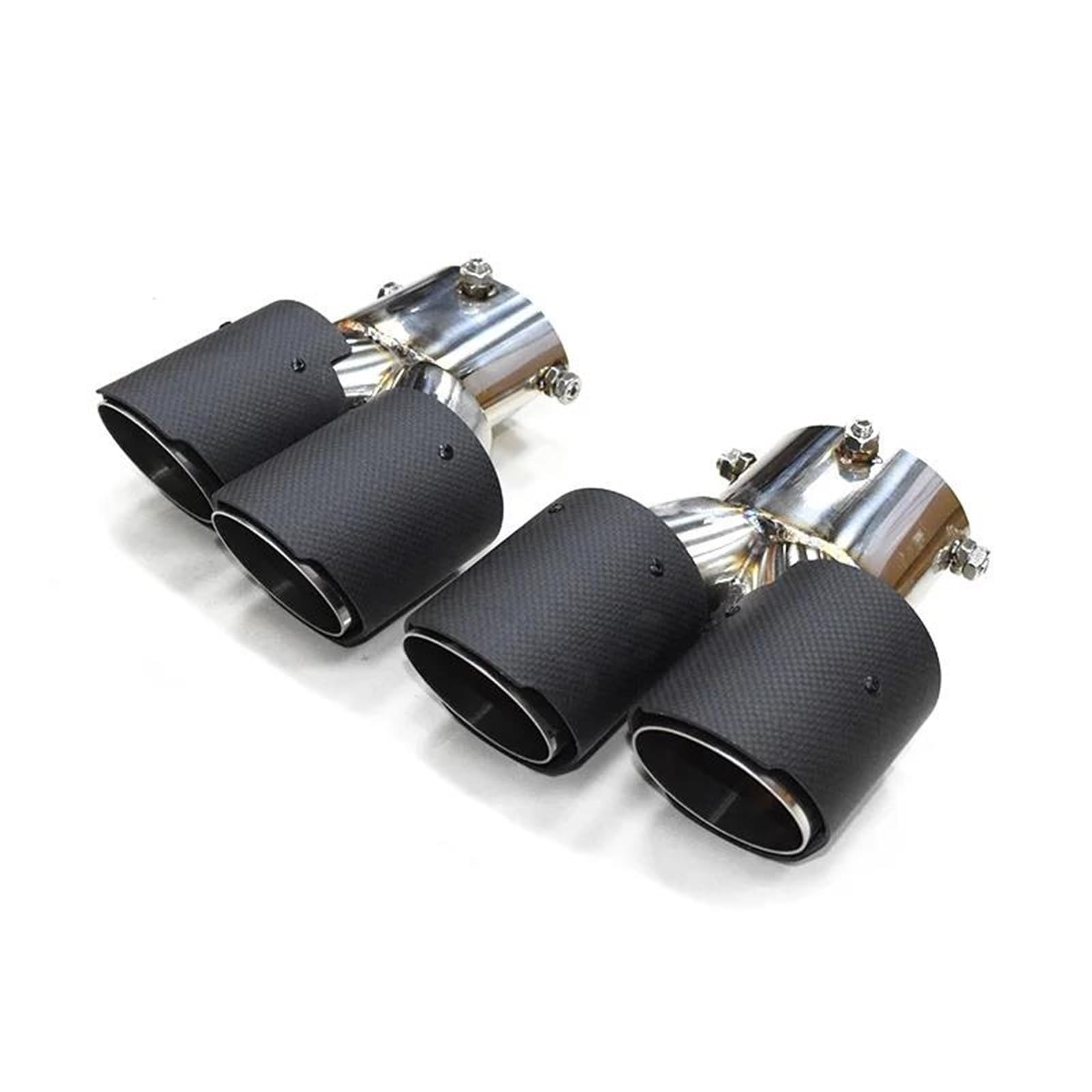 Endrohrblenden 1 Paar Quad-Auspuffendrohre Für G42 Für M240i G20 G21 Für M340i G23 Für M440i 2020+ Endrohrspitzen Schalldämpfer-Abgassystem Auto Auspuffblende(Carbon H) von YSQIFBABD