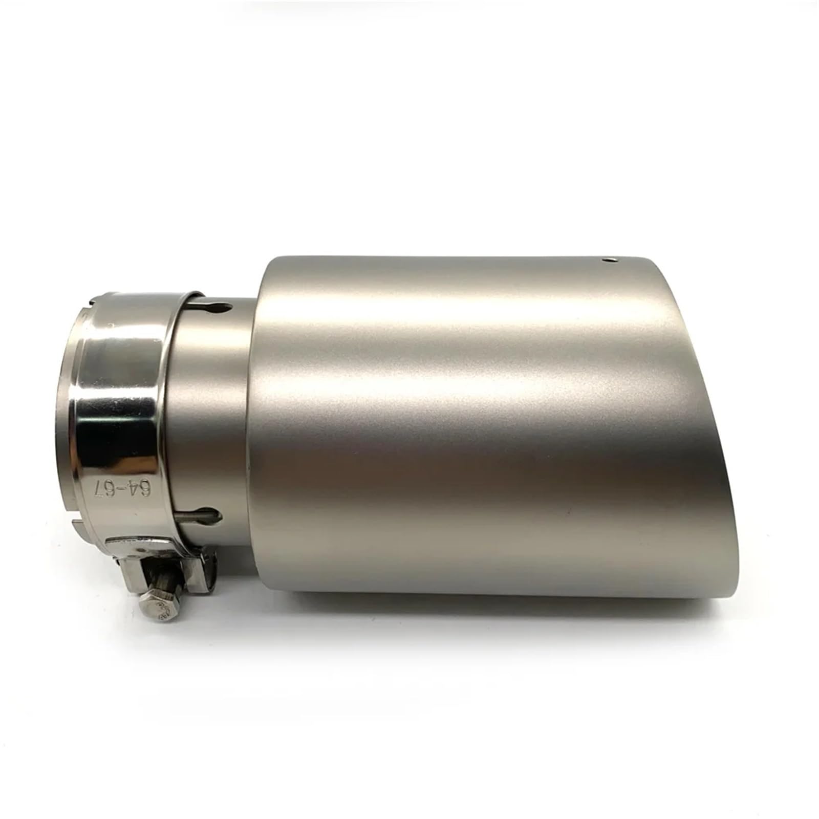 Endrohrblenden 1 STÜCKE 304 Matte Edelstahl Auto Universal Auspuff System Spitze Für Düse Einzigen Schalldämpfer Rohr Auto Auspuffblende(ID 67mm-OD 114mm) von YSQIFBABD