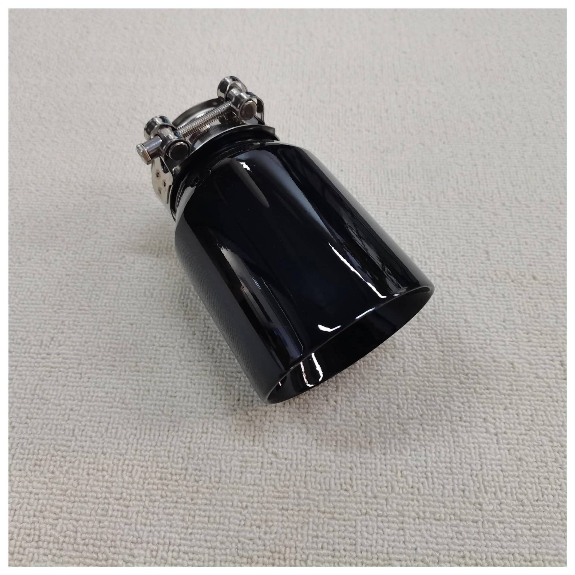 Endrohrblenden 1 Stück Auto Edelstahl Auspuff System Schalldämpfer Spitze Ende Abgeschrägte Kante Outlet Universal Modifizierte Auspuffrohr Zubehör Auto Auspuffblende(60MM IN 89MM OUT) von YSQIFBABD