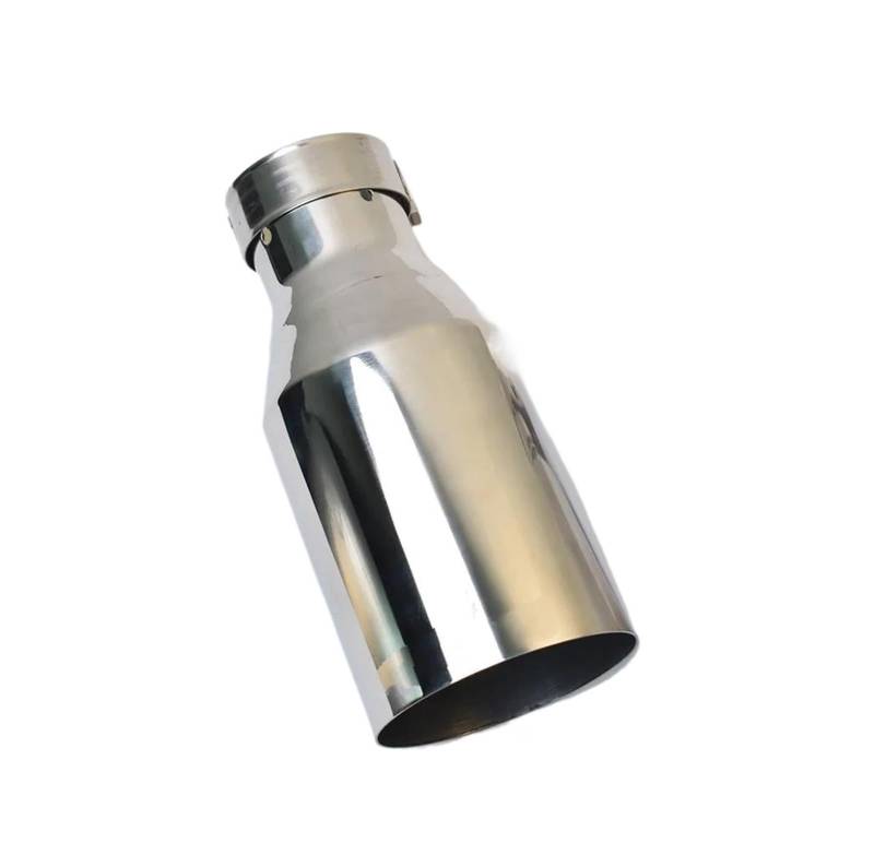 Endrohrblenden 1 Stück Auto Modifizierte Flache Kante Edelstahl Auspuffrohr Single Layer Shinny Schalldämpfer Spitze Auto Auspuffblende(IN 57 Out 89 mm) von YSQIFBABD