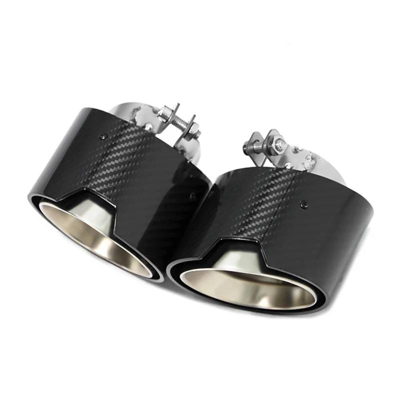 Endrohrblenden 1 Stück Carbon Fiber Auspuff Für G20 G21 320i 330i 420i 430i G22 G23 Schalldämpfer Spitze Endrohr Abgasanlage Düse Auto Auspuffblende(Frosted 1 Pair) von YSQIFBABD