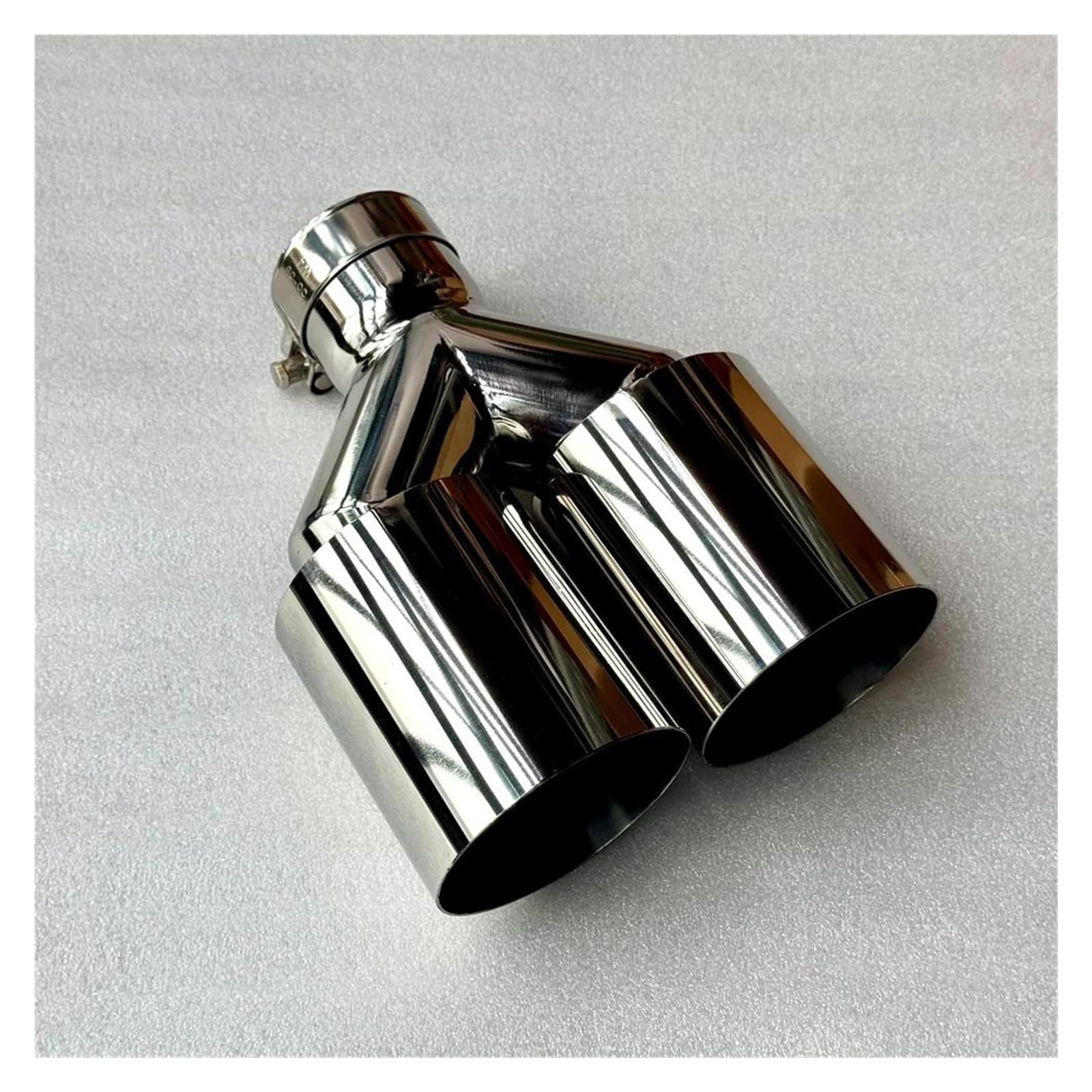 Endrohrblenden 1 Stück Edelstahl Universal Dual Auspuffspitze/Schalldämpfer Tipps Schwanz Ende Rohr Auspuffdüsen Für VW Autozubehör Auto Auspuffblende(ID 48MM-OD 76MM) von YSQIFBABD