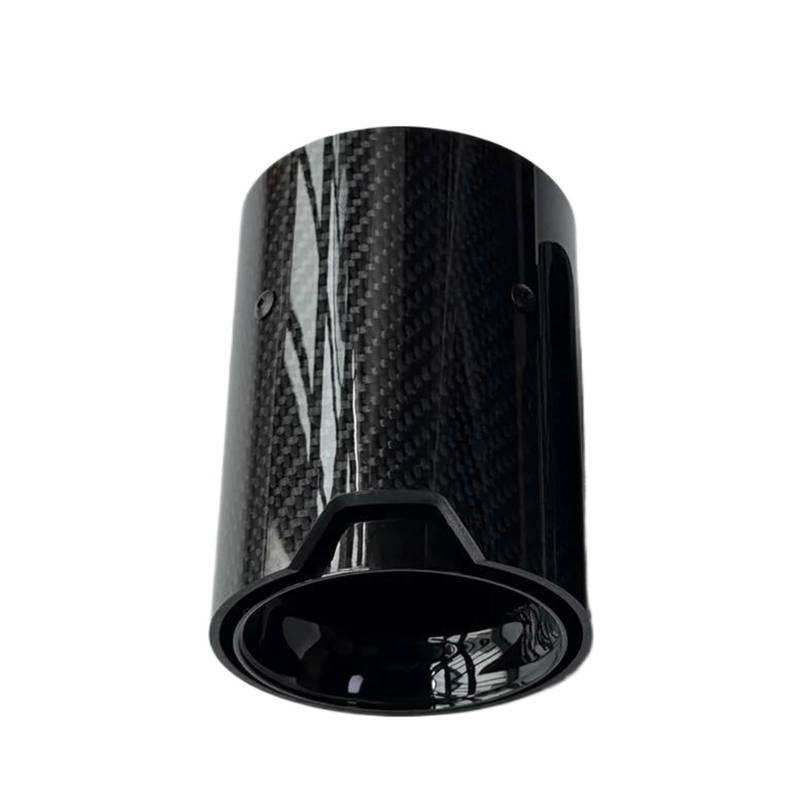 Endrohrblenden 1 Stück Glänzend Schwarz Für F87 F80 F82 F83 F90 Für M2 Für M3 Für M4 Für M5 Carbon Auspuff Spitze Endrohr Schalldämpfer Düse Auto Auspuffblende(ID 63MM-OD 80MM) von YSQIFBABD