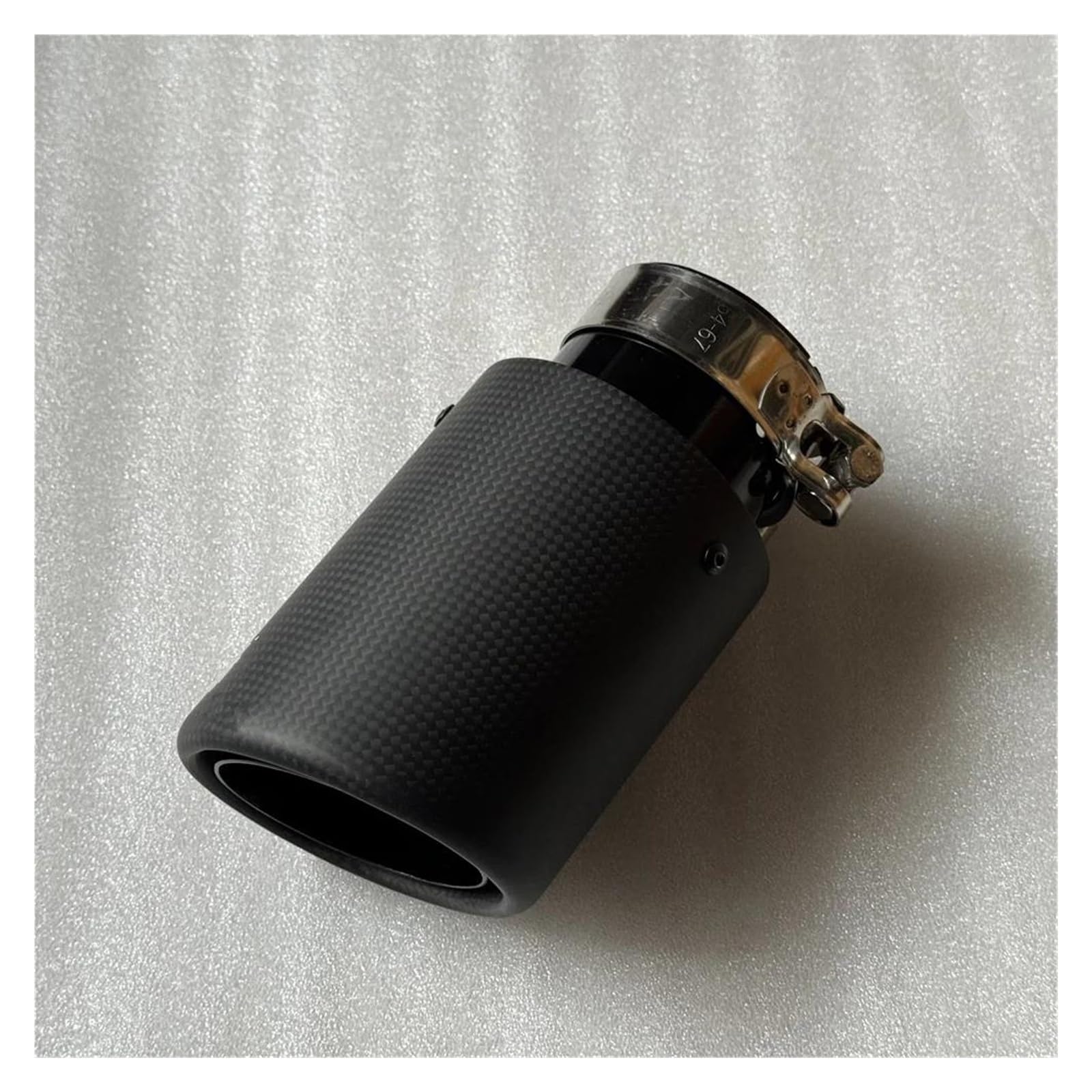 Endrohrblenden 1 Stück Remus Einzelauto-Modifikations-Auspuffspitzen Schwarzes Rohr Matt Echtkohlefaser-Schalldämpfer-Endrohr Für AK Universal Auto Auspuffblende(ID 83MM-OD 101MM) von YSQIFBABD