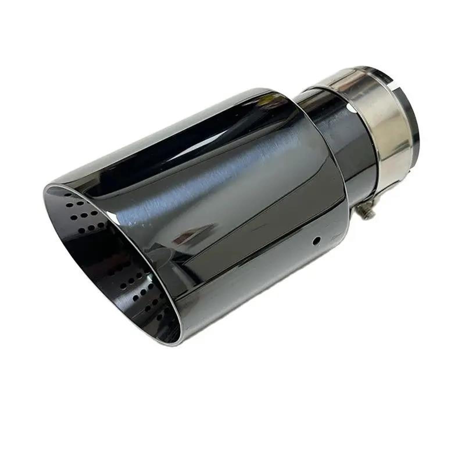 Endrohrblenden 1 Stücke Automobil Teile Auspuffrohr Schalldämpfer Schwanz Kehle Edelstahl Zu Schwarz Geeignet Für F20 F10 E38 E46 Auto Auspuffblende(51mm-89mm) von YSQIFBABD