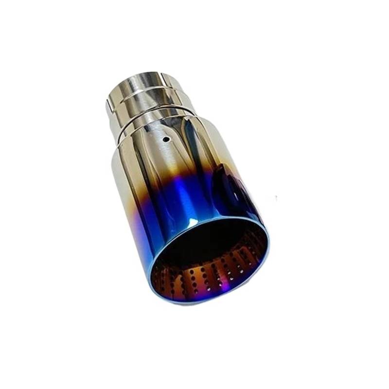 Endrohrblenden 1 Stücke Autoteile Auspuffrohr Schalldämpfer Schwanz Throat Edelstahl Geröstetes Blaues Wespennest Großer Durchmesser Trompetenmund Auto Auspuffblende(70mm-101mm) von YSQIFBABD