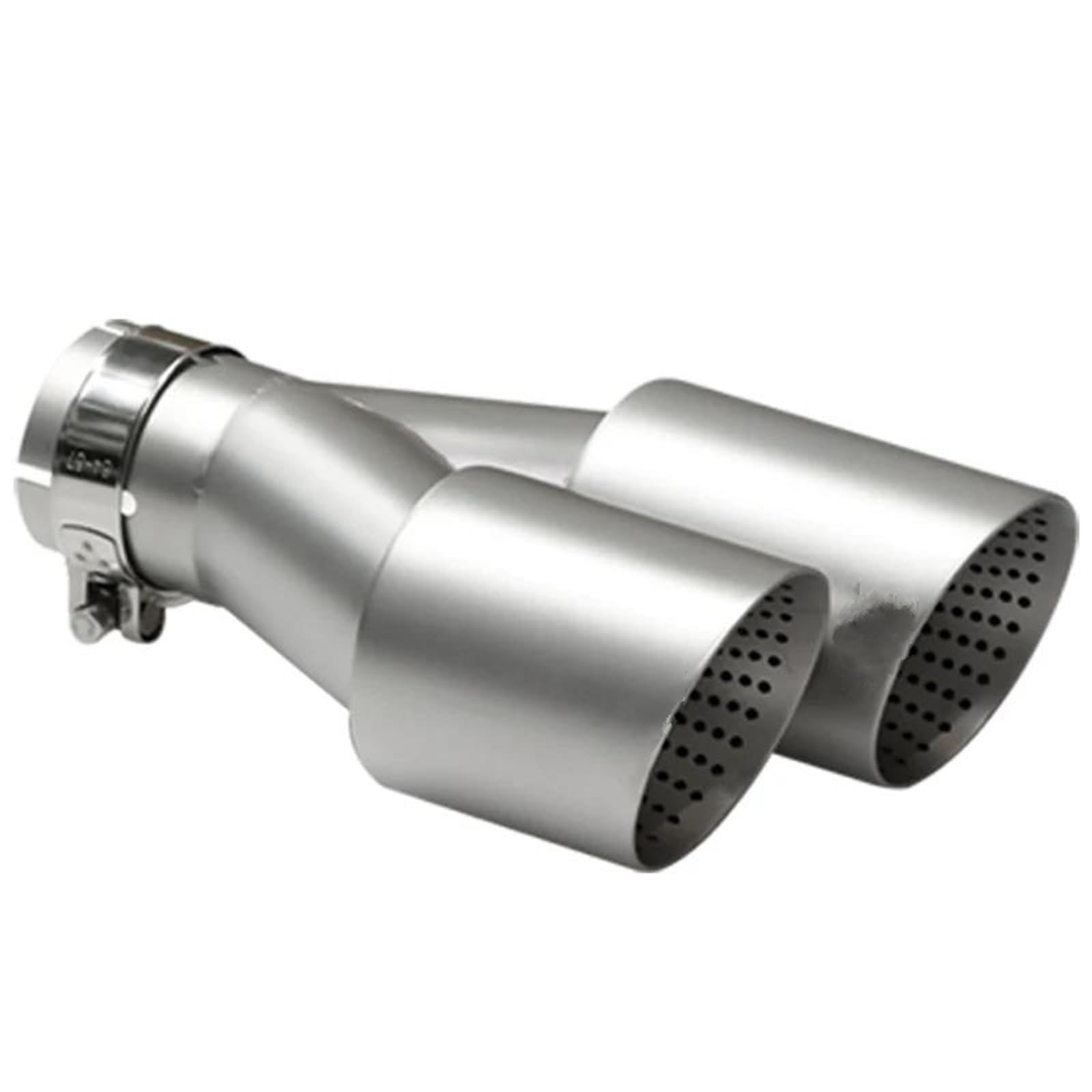 Endrohrblenden 1 Stücke Für GTI Für MK7 Für Golf7 Doppel Auto Schalldämpfer Spitze Auspuffrohr System Rohr Universal Auspuff Spitze 60MM 63mm Düse Auto Auspuffblende(Left in63-out114mm) von YSQIFBABD