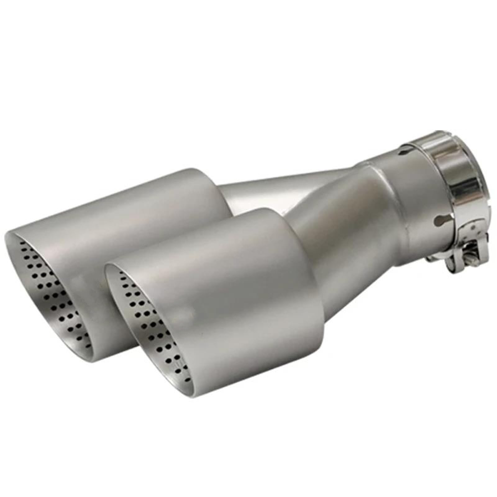 Endrohrblenden 1 Stücke Für GTI Für MK7 Für Golf7 Doppel Auto Schalldämpfer Spitze Auspuffrohr System Rohr Universal Auspuff Spitze 60MM 63mm Düse Auto Auspuffblende(Right in60-out101mm) von YSQIFBABD