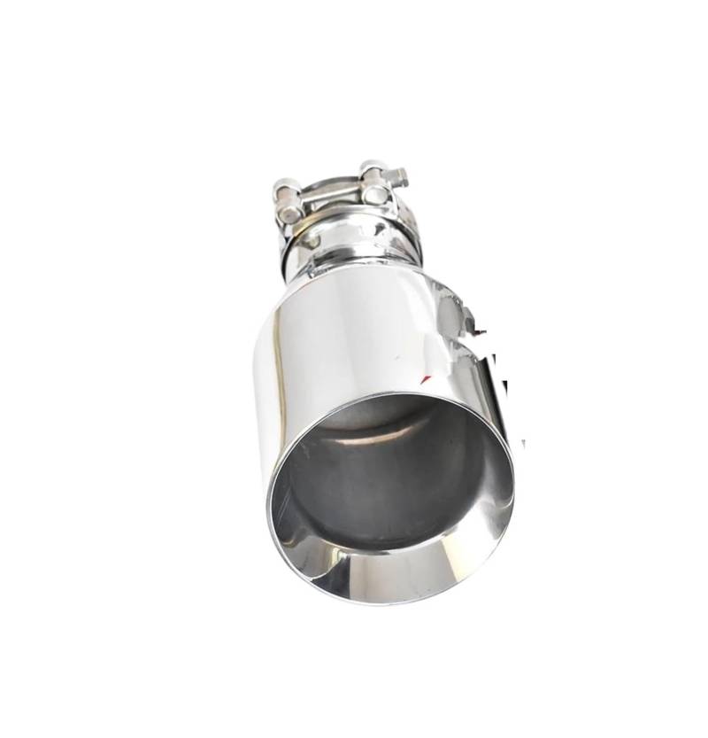 Endrohrblenden 1Pc Auto Auspuff Endrohr Helle Edelstahl Gerade Schweißen Abgeschrägte Kante Shinny Schalldämpfer Spitze Auto Auspuffblende(70-89mm) von YSQIFBABD