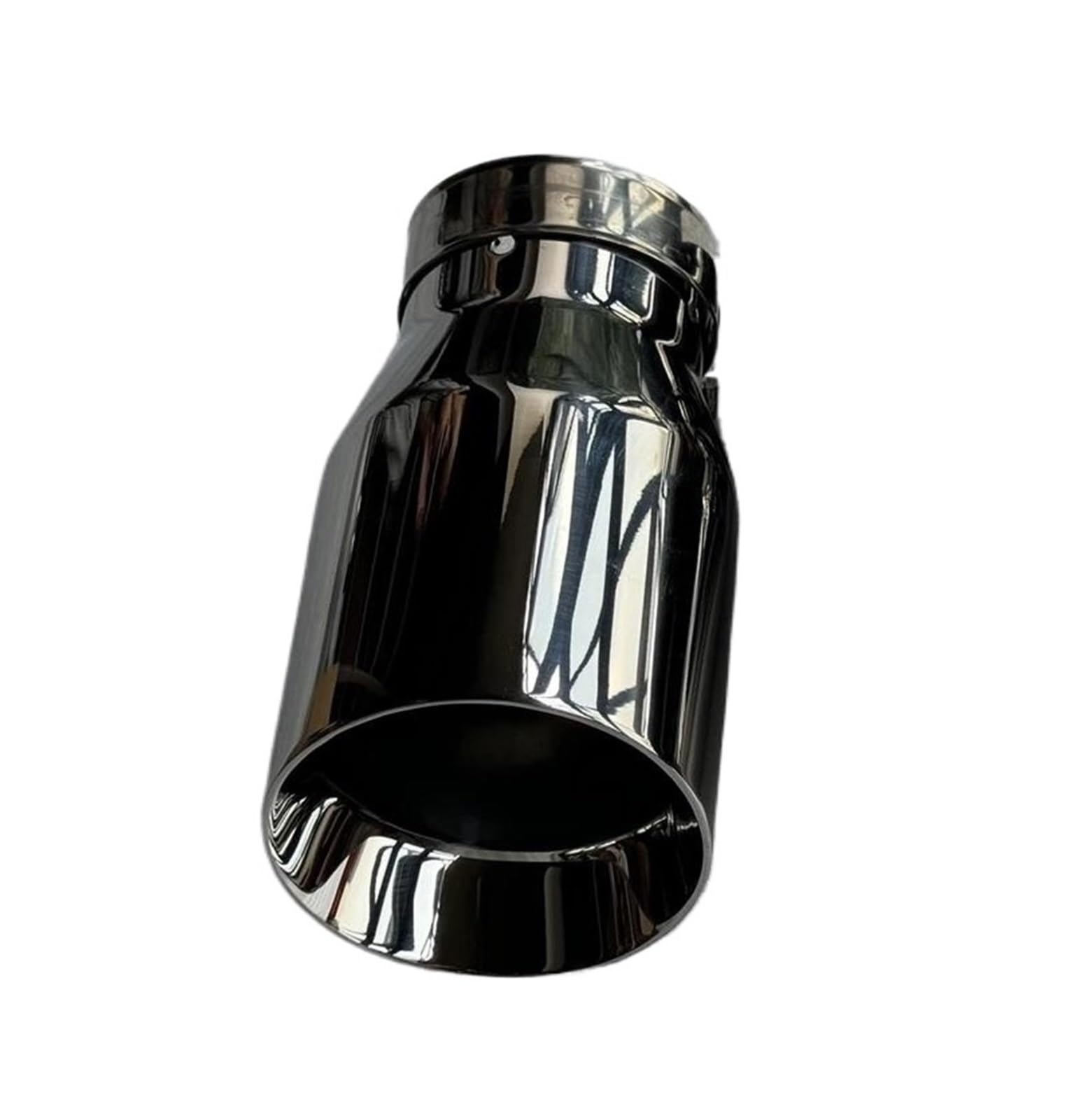 Endrohrblenden 1Pcs Edelstahl Universal Auspuff Spitze/Schalldämpfer Rohr Auto Zubehör Auto Auspuffblende(ID 54MM-OD 101MM) von YSQIFBABD