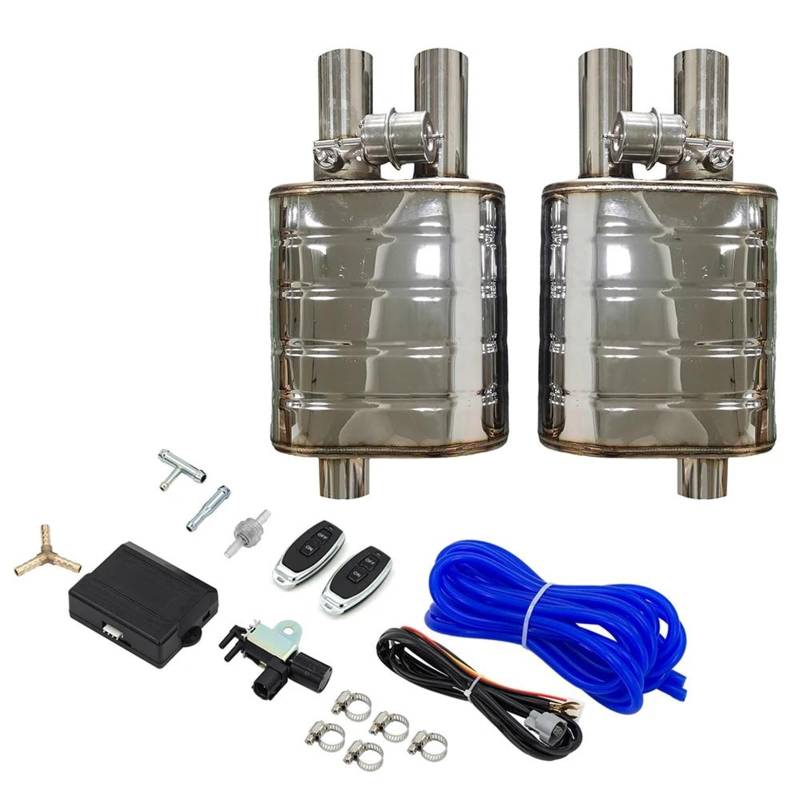 Endrohrblenden 2/2,36/2,5/2,75/3 Zoll Auto Schalldämpfer Auspuff Sounds Ventil System Universal Elektrische Wasserdichte Fernbedienung Auto Auspuffblende(63MM With Control) von YSQIFBABD
