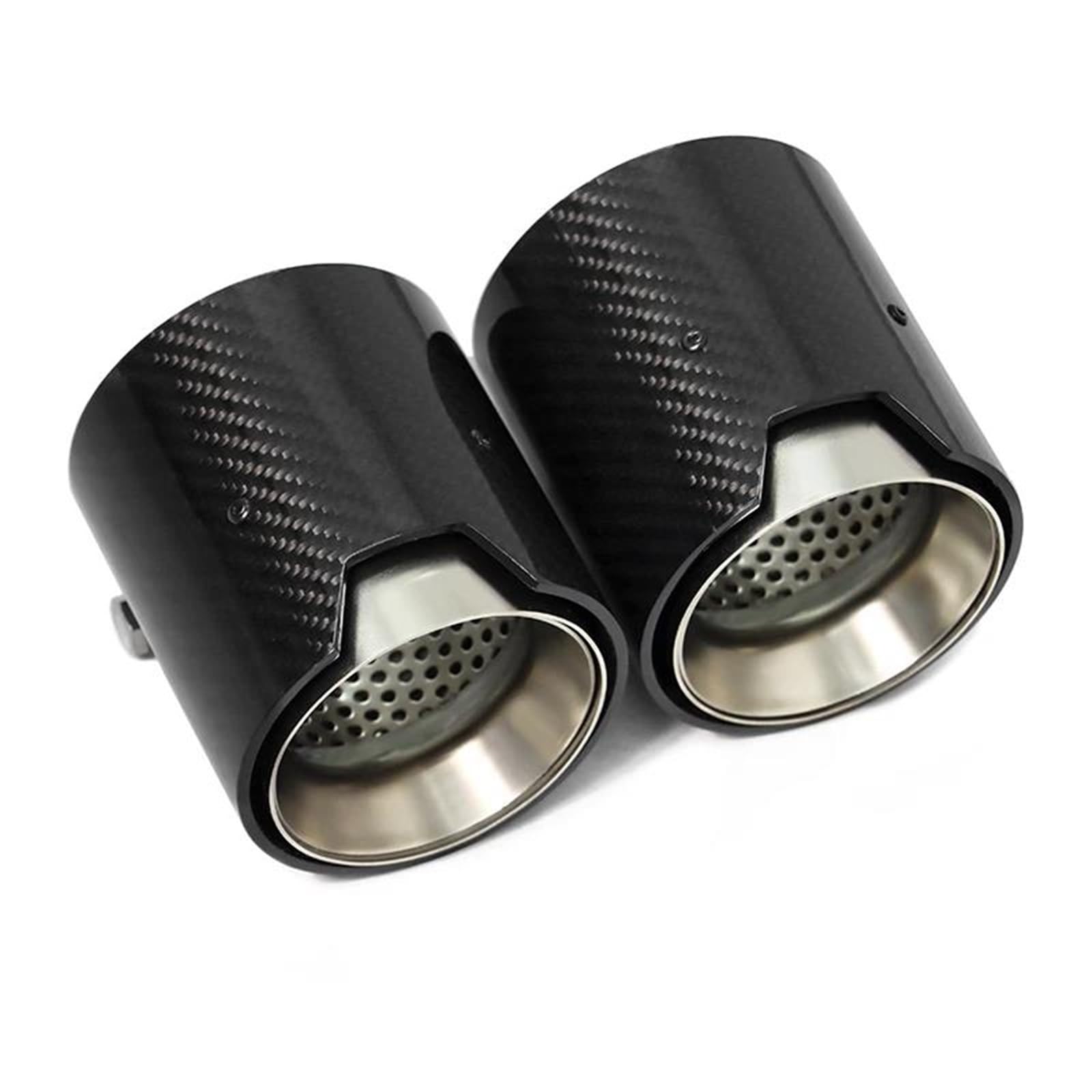 Endrohrblenden 2 Stücke Für 2 Serie F22 F23 Für M235i Für M240i F20 F21 Für M135i Für M140i Carbon Faser Auto Auspuff Spitze ID60mm Schalldämpfer Spitze Auto Auspuffblende(Frosted) von YSQIFBABD