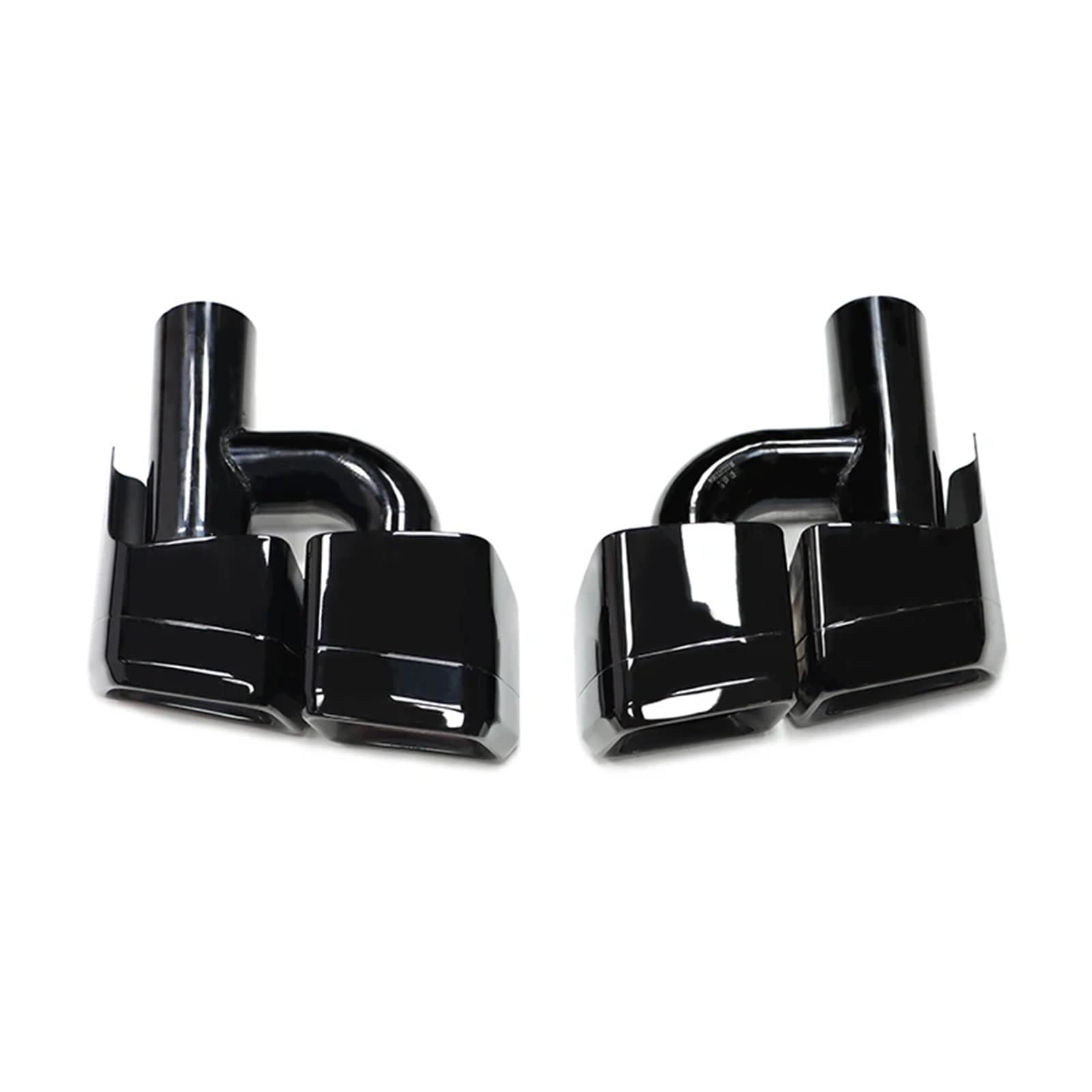 Endrohrblenden 2 Stücke Quad Auto Auspuffblende Für Mercedes Für Benz Für W212 E63 CLS W204 Auspuff System Düse Schalldämpfer Spitze Auto Auspuffblende(H Black) von YSQIFBABD