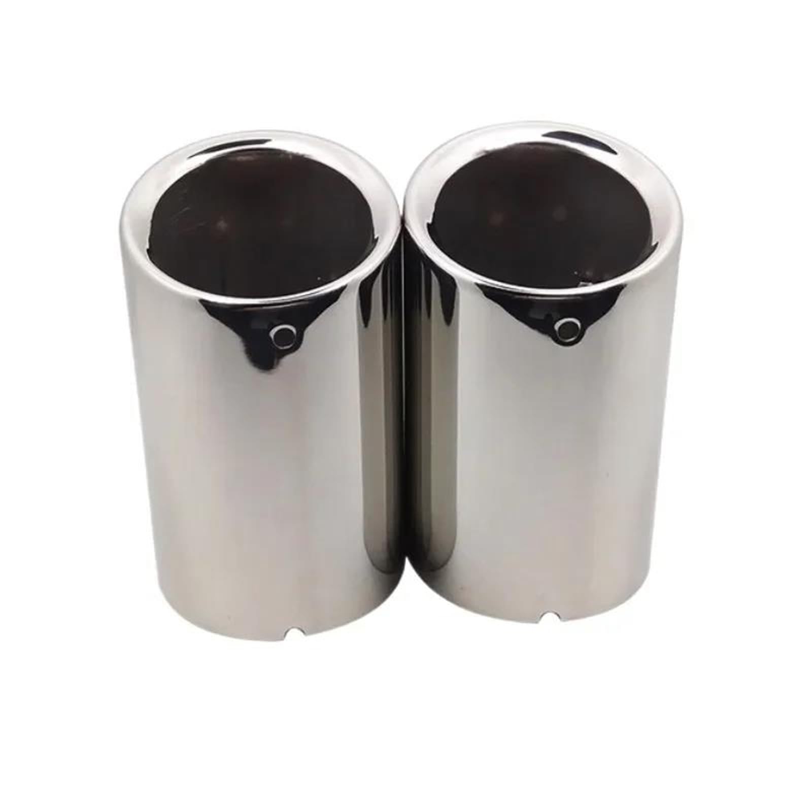 Endrohrblenden 2Pc Für Ford Für Kuga Auspuff Spitze Schalldämpfer Änderung Teile Auspuffrohr Hinten Schalldämpfer Düse Auto Auspuffblende(Silber) von YSQIFBABD