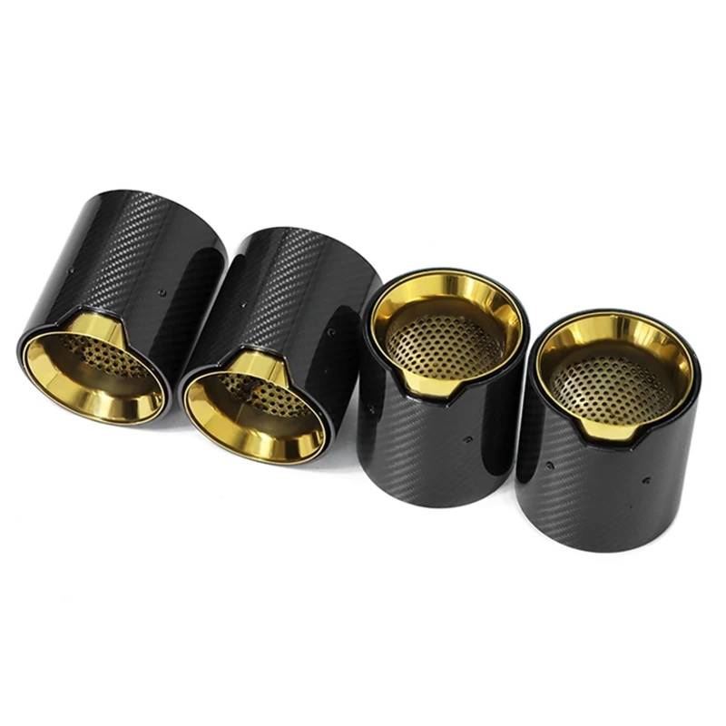 Endrohrblenden 4 PCS Auspuffblende Für M2 F87 Für M3 F80 Für M4 F82 F83 Upgrade Carbon Fiber Auspuffblende Schalldämpfer Auspuffanlage Auto Auspuffblende(Carbon E) von YSQIFBABD