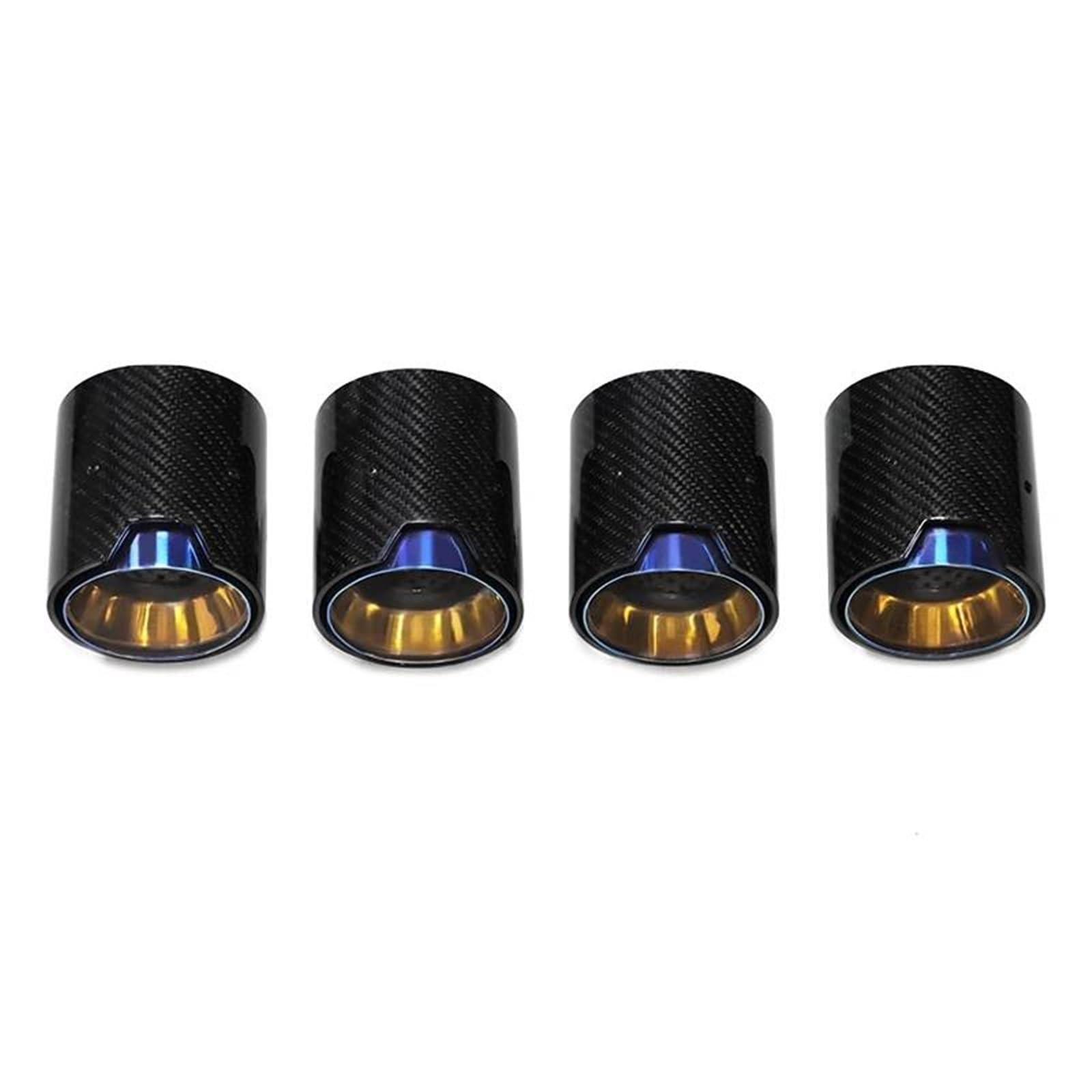 Endrohrblenden 4 PCS Carbon Fiber Exhaut Tipps Für M2 Für M3 Für M4 F80 F82 F83 F87 Auspuff System Rohre Schalldämpfer Spitze Düse Auto Auspuffblende(Carbon D) von YSQIFBABD