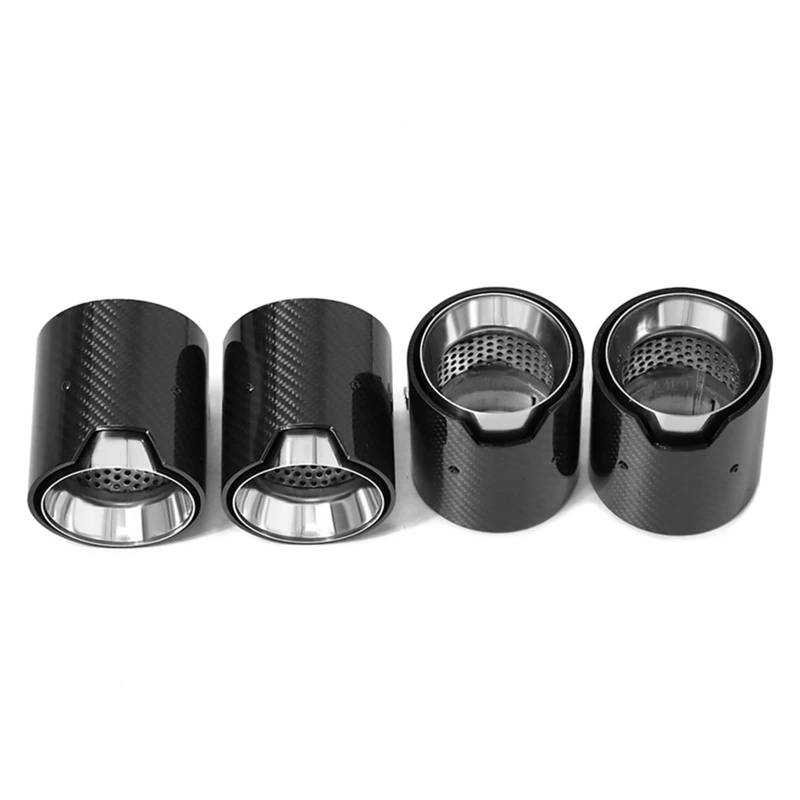Endrohrblenden 4 PCS Für M2 Für M3 Für M4 F80 F82 F83 F87 Auspuffblende Tuning Endrohr Edelstahl Schalldämpfer Auto Auspuffblende(Carbon A) von YSQIFBABD