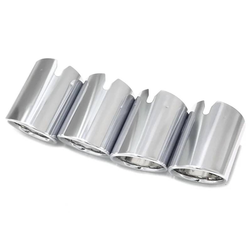 Endrohrblenden 4 Stücke Auto Auspuffblende Für F80 Für M3 F82 F83 Für M4 Wettbewerb Auspuffblende Auspuffblende Endrohr Auto Auspuffblende(Silber) von YSQIFBABD