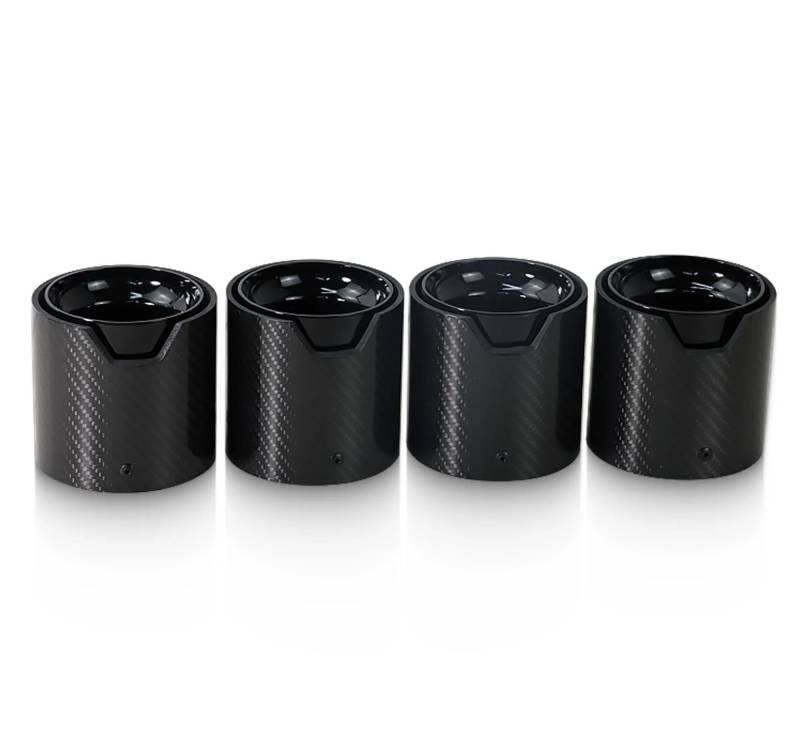 Endrohrblenden 4-teiliges Upgrade Für M5 F90 Carbon-Faser-Auspuffblende Auto Auto Schalldämpfer Auspuff Schwarz Endrohr Auto Dekoration Auto Auspuffblende von YSQIFBABD