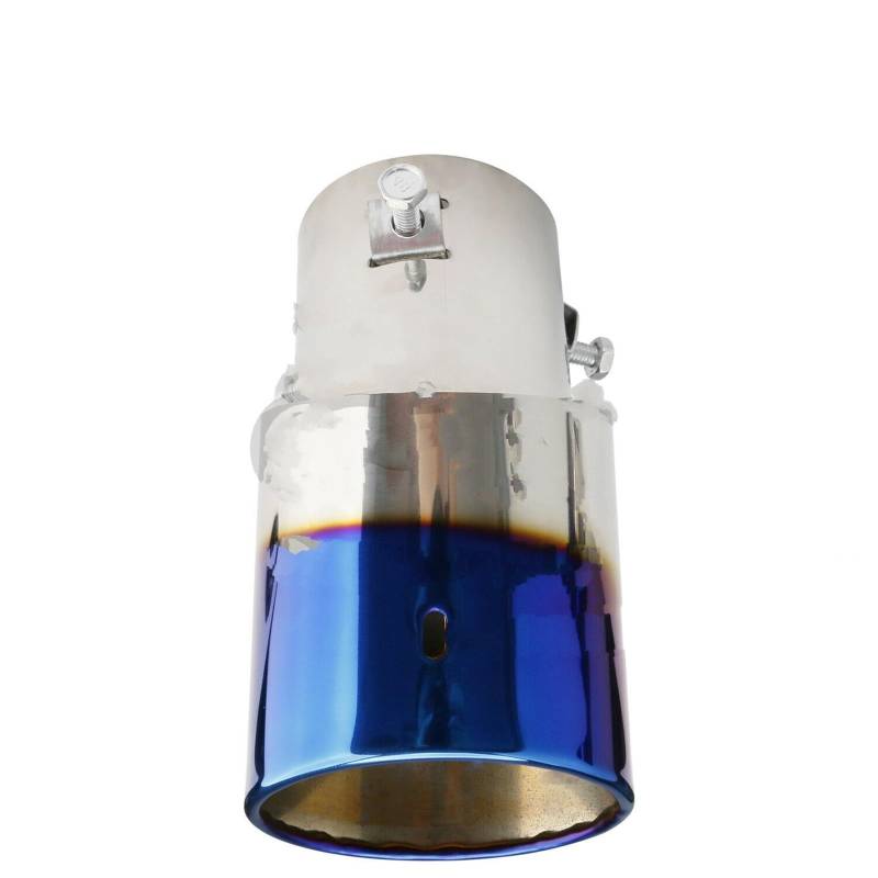 Endrohrblenden 63MM Gerade/Gebogen Chrom Universal Auto Auspuff Düse Schalldämpfer Spitze Rohr Runde Endrohr Edelstahl Auto Tuning Auto Auspuffblende von YSQIFBABD