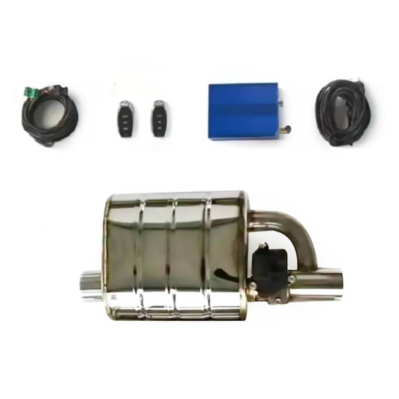 Endrohrblenden Auspuff Schalldämpfer Elektrischer Schalldämpfer Ventil Schalldämpfer Abgasventil Abschaltventil Mit Fernbedienung Auto Auspuffblende(2.5 inch set right) von YSQIFBABD