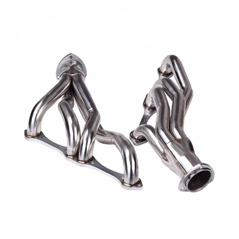 Endrohrblenden Auspuffanlagen Edelstahl-Abgaskrümmer-Header Für 262 265 283 305 327 350 400 Für Chevy Small Block SB V8 Auto Auspuffblende von YSQIFBABD