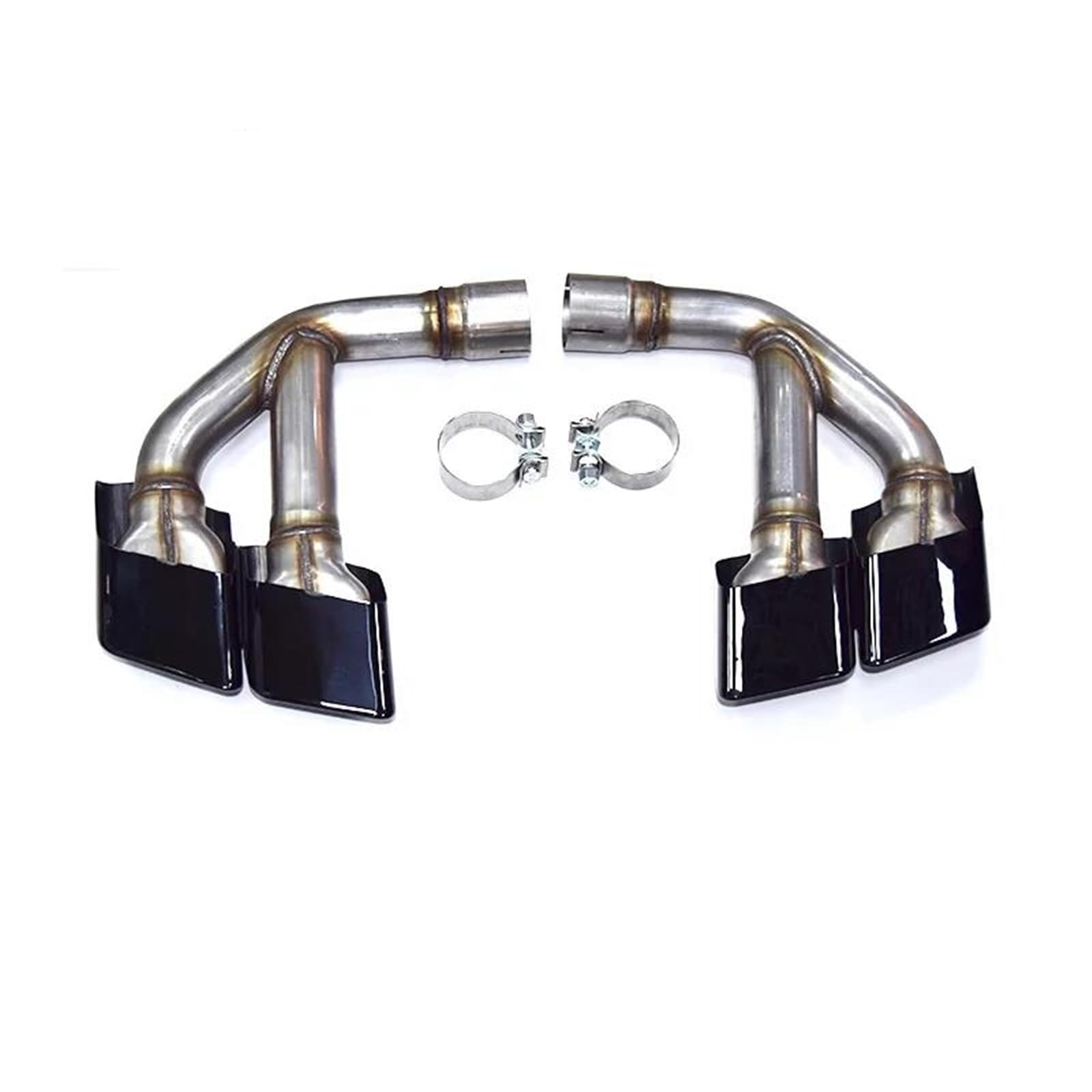 Endrohrblenden Auspuffblende Aus Edelstahl 304 Für 2015–2019 Für Q7 4M 2.0t 3.0t Für SQ7-Design Quad Square Tips Auspuffanlage Düsenschalldämpferspitze Auto Auspuffblende(2.0t Petrol black) von YSQIFBABD
