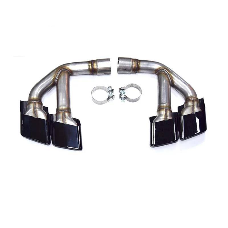 Endrohrblenden Auspuffblende Aus Edelstahl 304 Für 2015–2019 Für Q7 4M 2.0t 3.0t Für SQ7-Design Quad Square Tips Auspuffanlage Düsenschalldämpferspitze Auto Auspuffblende(3.0t Diesel Black) von YSQIFBABD