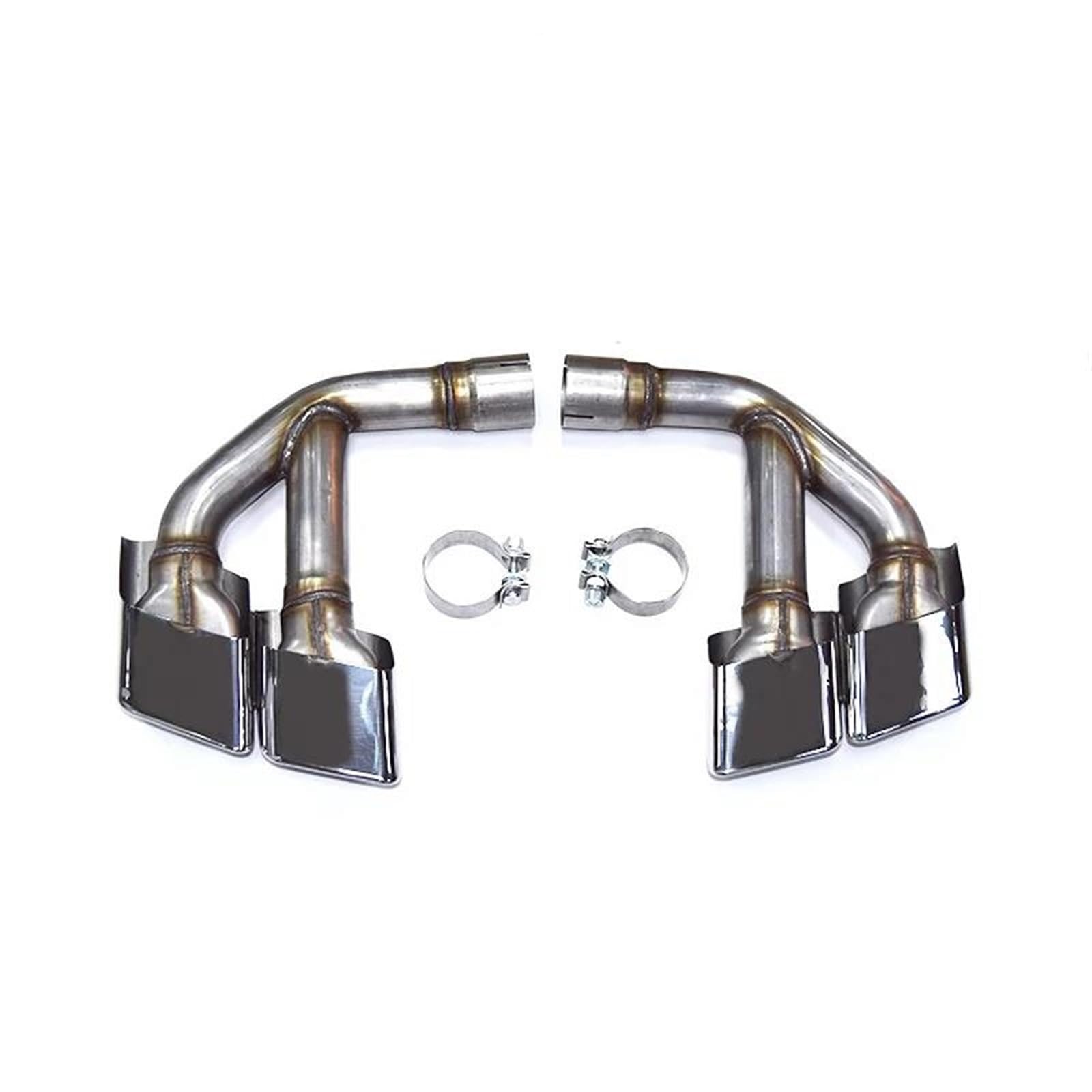 Endrohrblenden Auspuffblende Aus Edelstahl 304 Für 2015–2019 Für Q7 4M 2.0t 3.0t Für SQ7-Design Quad Square Tips Auspuffanlage Düsenschalldämpferspitze Auto Auspuffblende(3.0t Diesel Silver) von YSQIFBABD