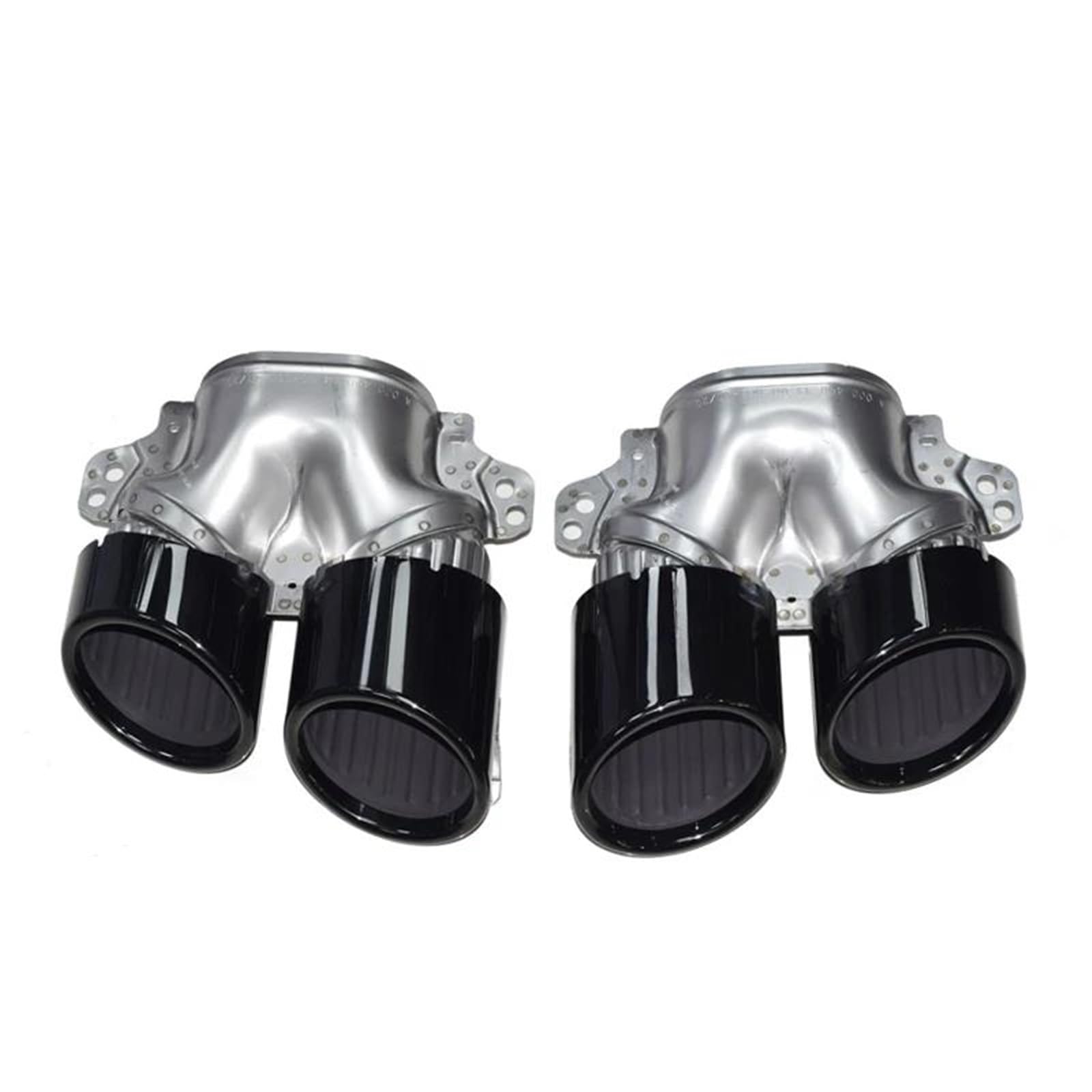 Endrohrblenden Auspuffblende Für Mercedes Für Benz Für W177 A35 C118 CLA35 X247 GLB35 A45S 2020+ Heckstoßstange Schalldämpfer Auspuffblenden Rohrdüse Auto Auspuffblende(Black Exhaust) von YSQIFBABD