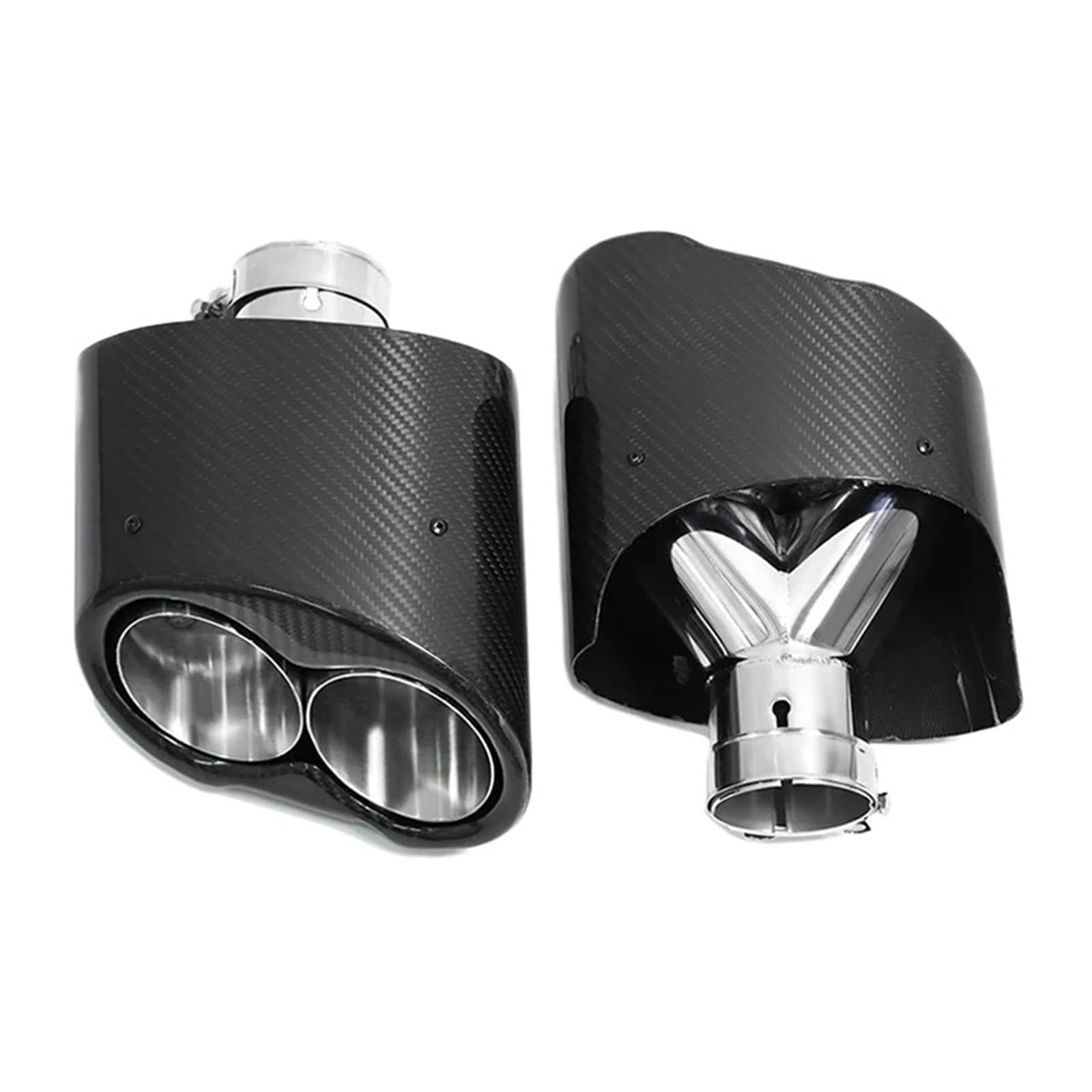 Endrohrblenden Auto-Auspuffblende, Auto-Auspuffrohr Für A6 A7 A5 A4 A3 Up RS3 RS4 RS5 RS6 RS7 Look Endrohr Schalldämpfer Spitze Düse Auto Auspuffblende(Style B) von YSQIFBABD