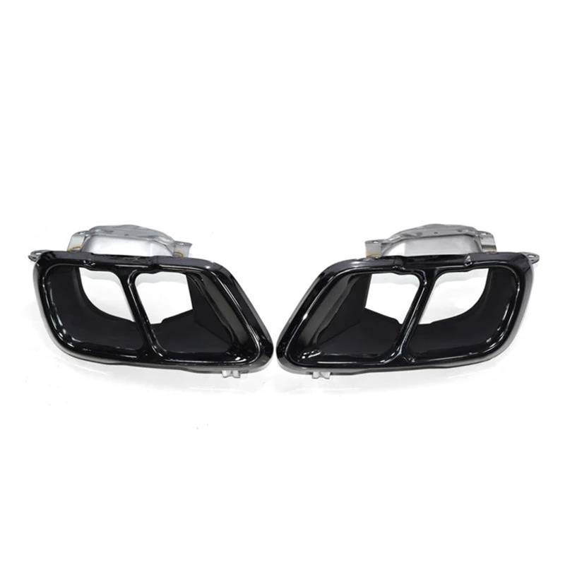 Endrohrblenden Auto-Auspuffblenden Für X5 G05 X6 G06 X7 G07 2020+ Schwarzes Quadrat Edelstahl-Auspuffblende Endrohre Düse Auto Auspuffblende(Schwarz) von YSQIFBABD