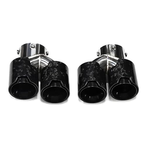Endrohrblenden Auto-Quad-Auspuffspitze Für G22 G23 G26 Für M440i 2021 2022+ Doppelauspuffrohr Schalldämpferspitze Auspuffanlage Düse Endrohr Auto Auspuffblende(Carbon K) von YSQIFBABD