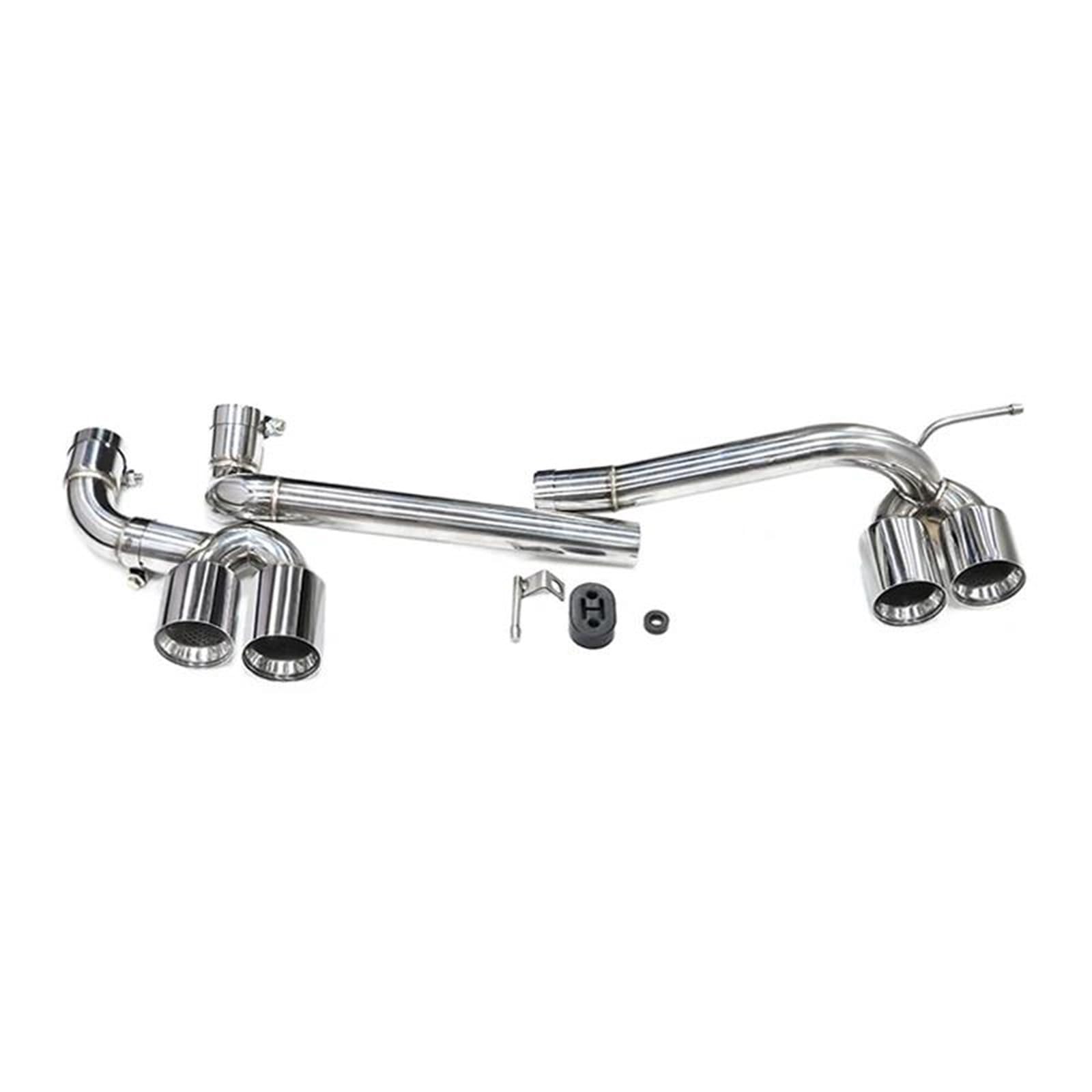 Endrohrblenden Autoauspuffrohr Aus Edelstahl 304 Für E90 E92 E93 320i 325i Für M3 Für M4 Look Dual Bis Quad Auspuffspitze Schalldämpfer Abgassystem Auto Auspuffblende(Silver B) von YSQIFBABD