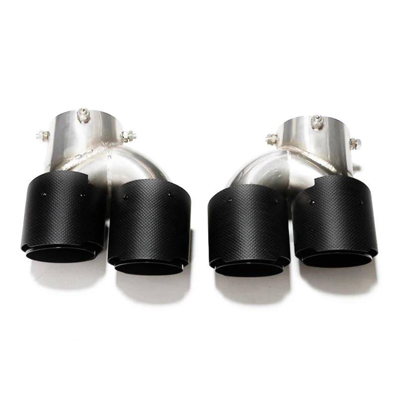 Endrohrblenden Autoauspuffrohr Carbon Fiber Vier Auspuffspitze Für G20 G21 Für M340i 2019 2020 2021 Schalldämpferspitze Endrohr Auspuffanlage Auto Auspuffblende(Carbon G) von YSQIFBABD